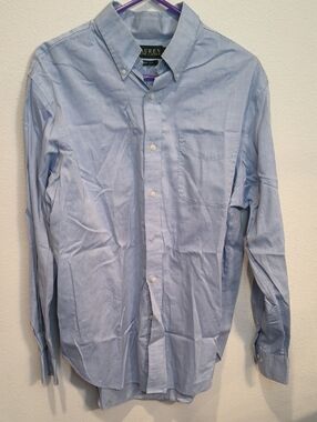 Ralph Lauren Light Blue Button-Down Dress Shirt 16 1/2 34-35